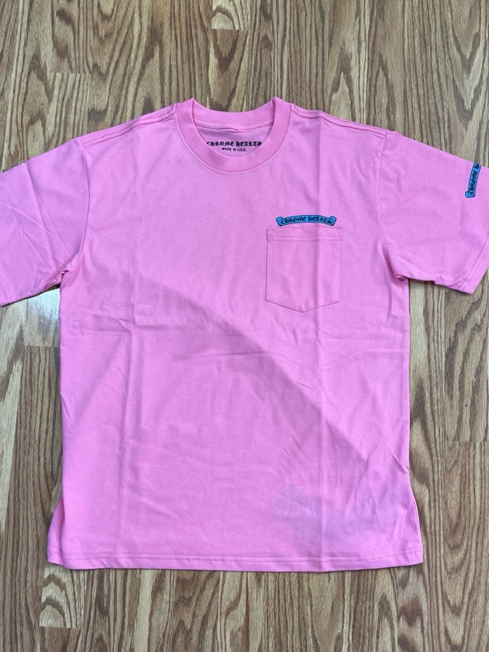 Chrome Hearts Pink Short-Sleeve Pocket Tee